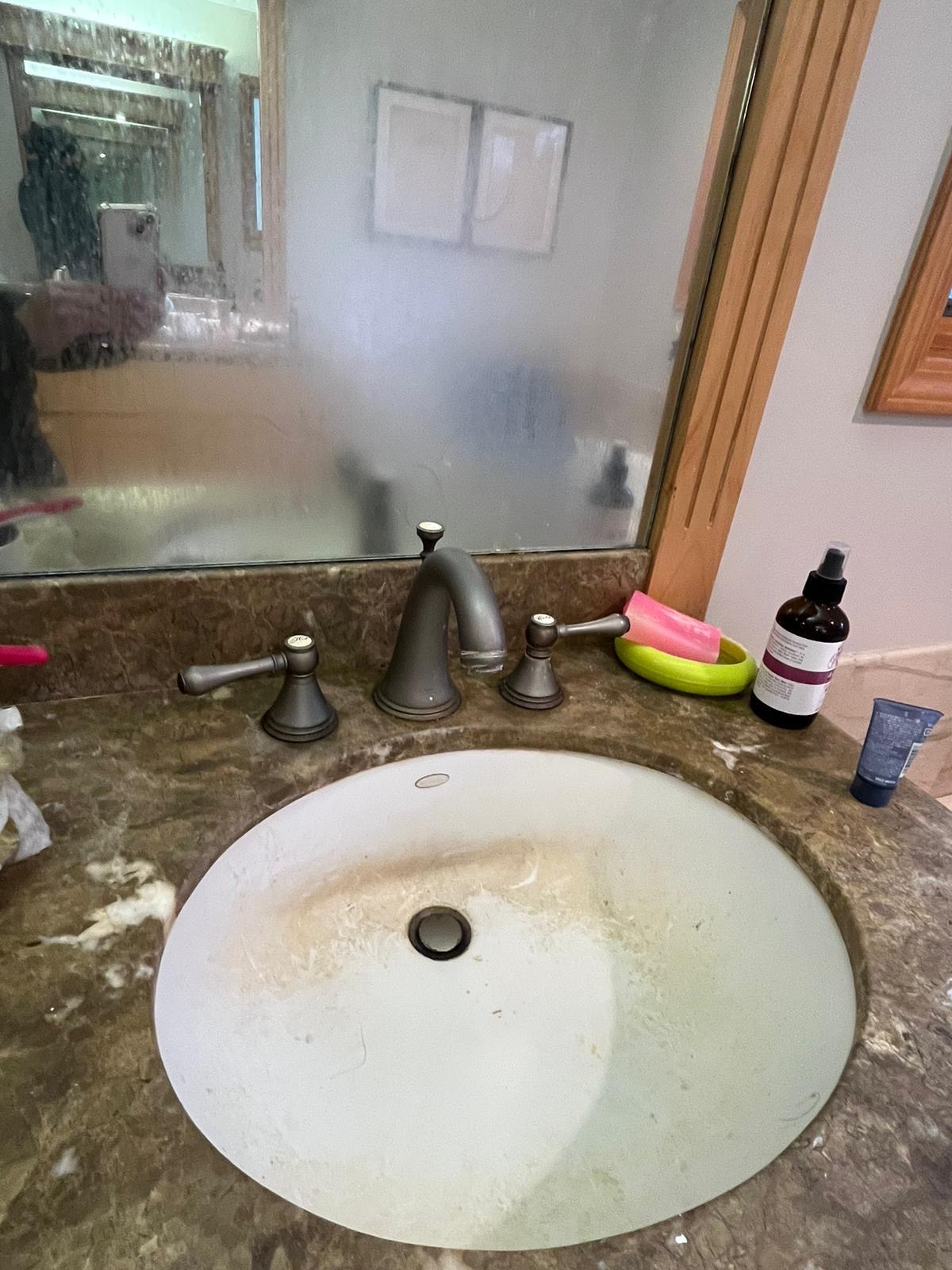 Bathroom sink before